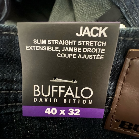 Buffalo David Bitton 40X32 Dark Blue Jeans - Picture 3 of 5